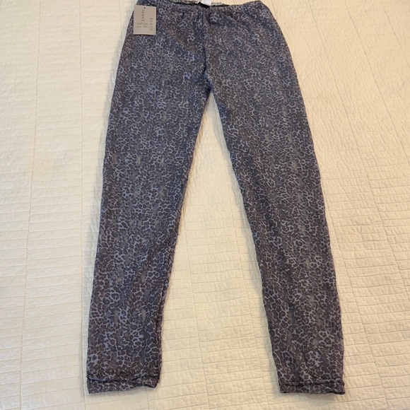 Urban Mango Pants - Y2K vintage Gray Leopard Print Lace Pants s/m NWT